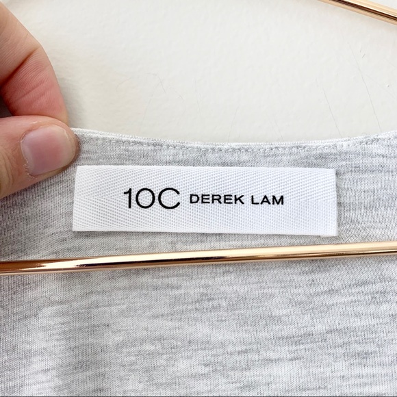 10C Derek Lam Grep Faux Wrap Viscose Top - Picture 3 of 8